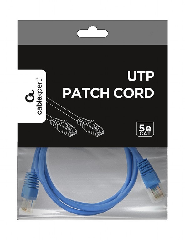 Патч-корд UTP Cablexpert (PP12-1.5M/B) літий, 50u 