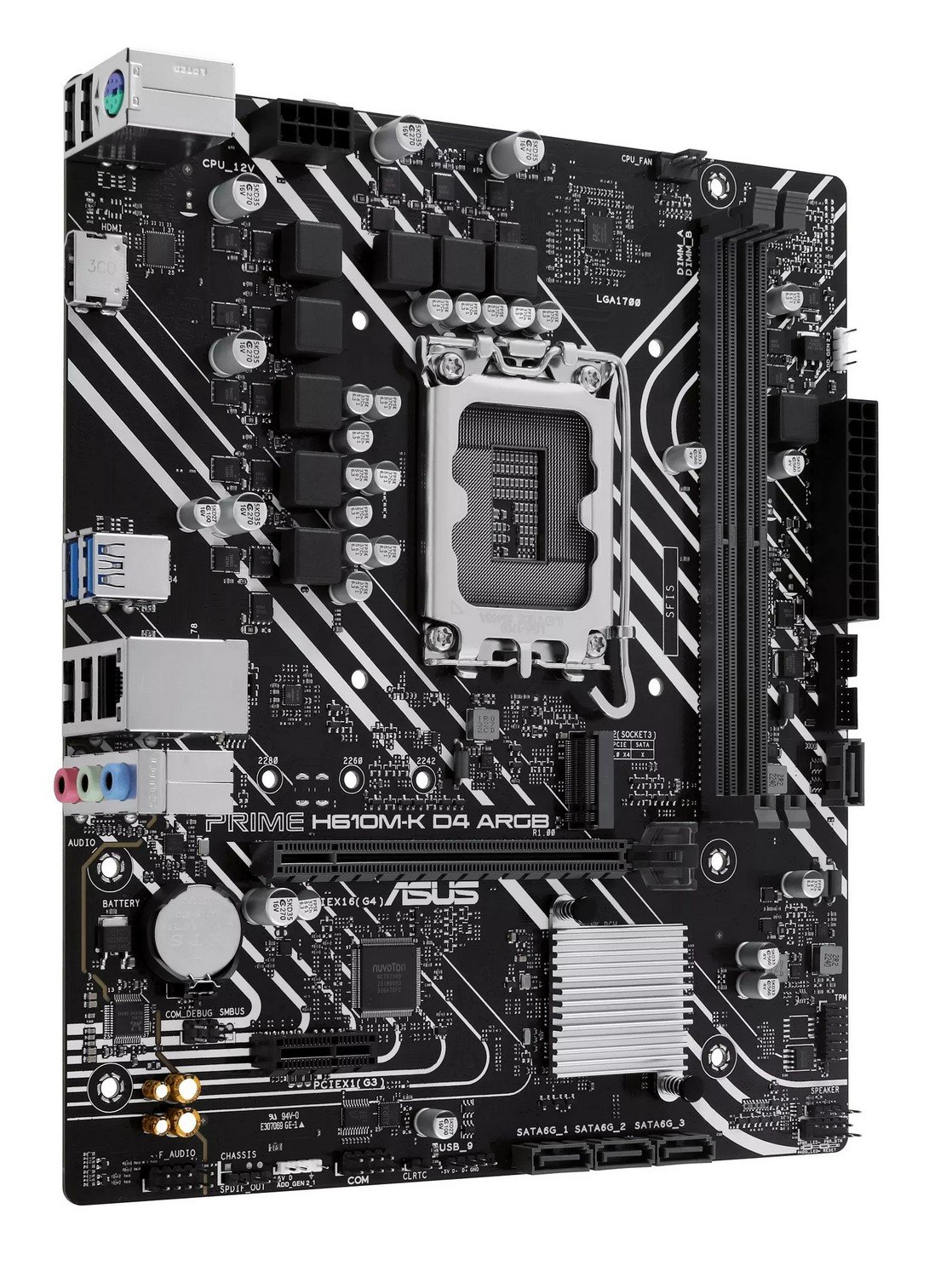 Материнська плата Asus Prime H610M-K D4 ARGB Socket 1700 Материнська плата Asus Prime H610M-K D4 ARGB Socket 1700