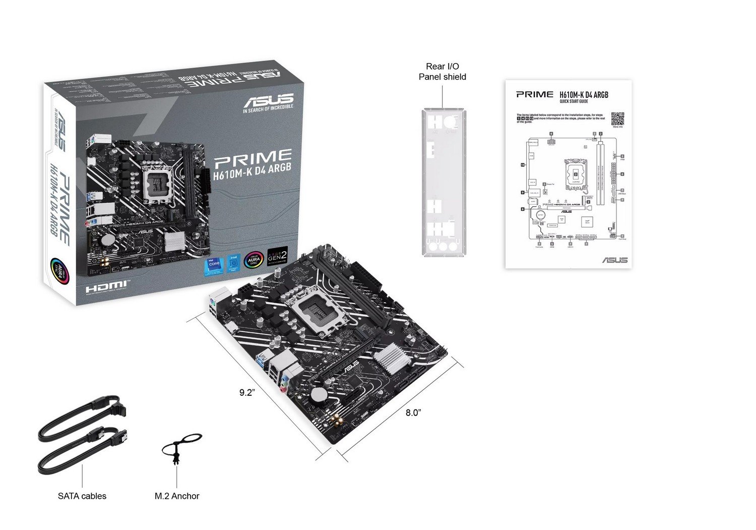 Материнська плата Asus Prime H610M-K D4 ARGB Socket 1700 Материнська плата Asus Prime H610M-K D4 ARGB Socket 1700