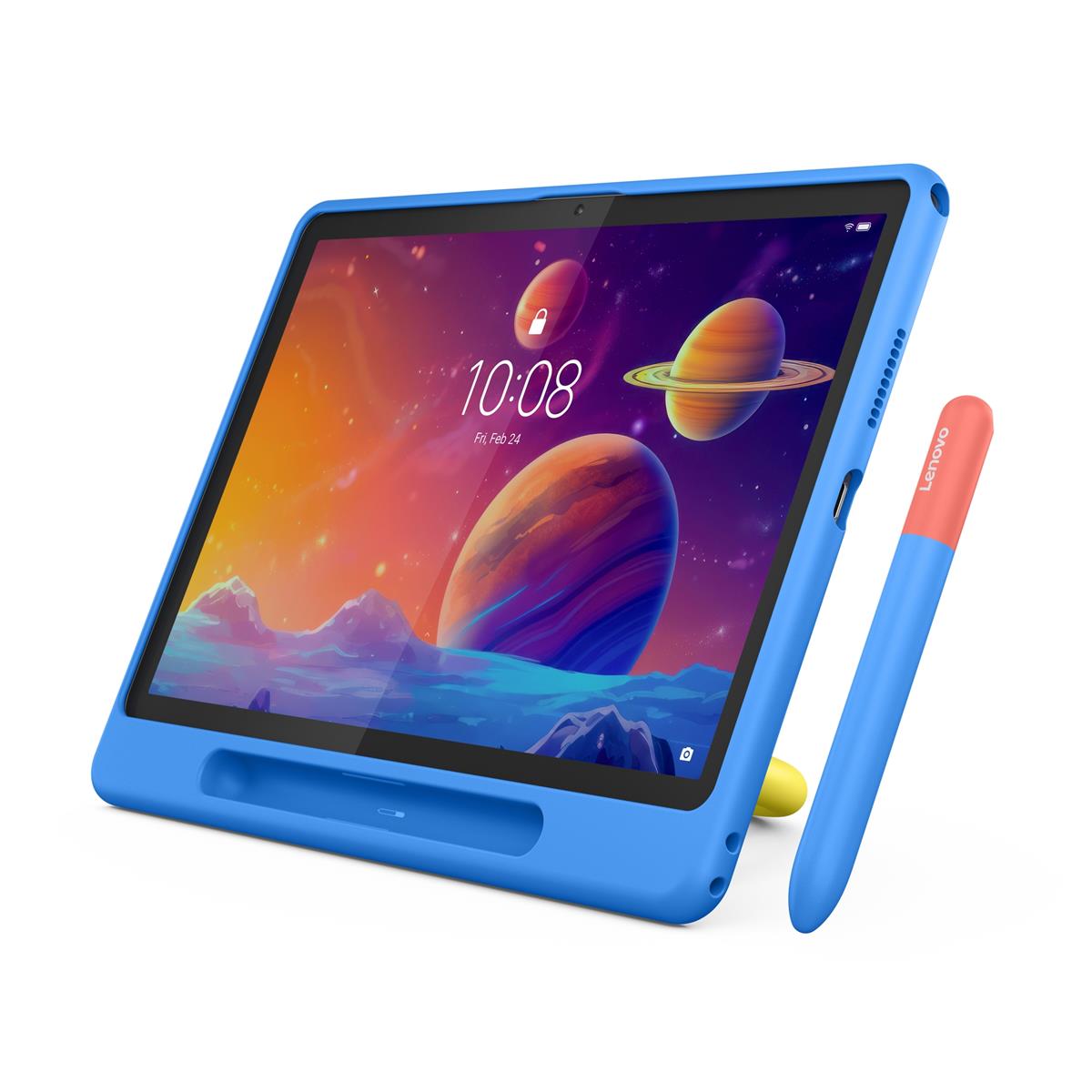 фото Планшет Lenovo Tab 4/128 WiFi Luna Gray + Kids Bumper + Pen (ZAEH0075UA)