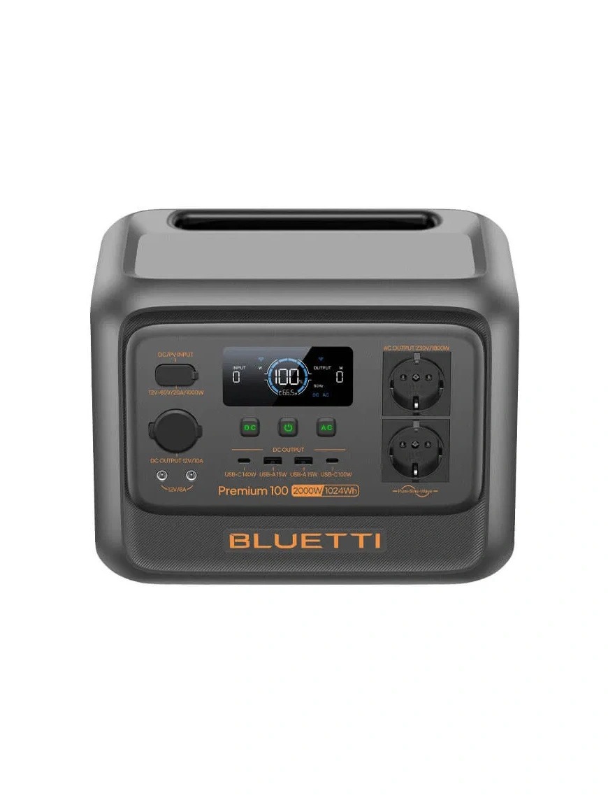 Зарядная станция Bluetti Premium 100 V2, 2000W, 1024Wh Зарядная станция Bluetti Premium 100 V2, 2000W, 1024Wh