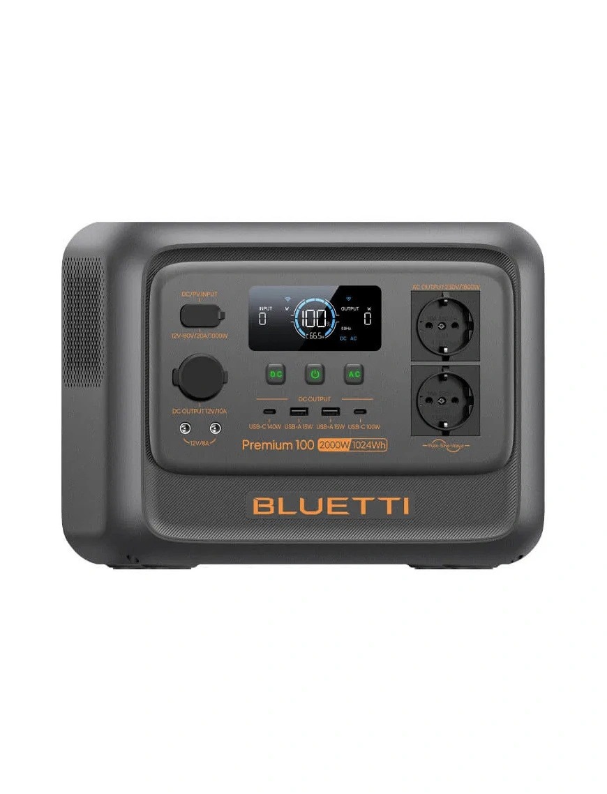 Зарядная станция Bluetti Premium 100 V2, 2000W, 1024Wh Зарядная станция Bluetti Premium 100 V2, 2000W, 1024Wh