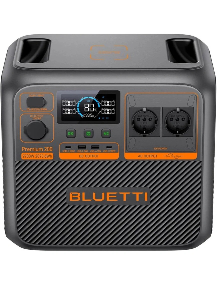 Зарядная станция Bluetti Premium 200 V2, 2700W, 2073Wh Зарядная станция Bluetti Premium 200 V2, 2700W, 2073Wh