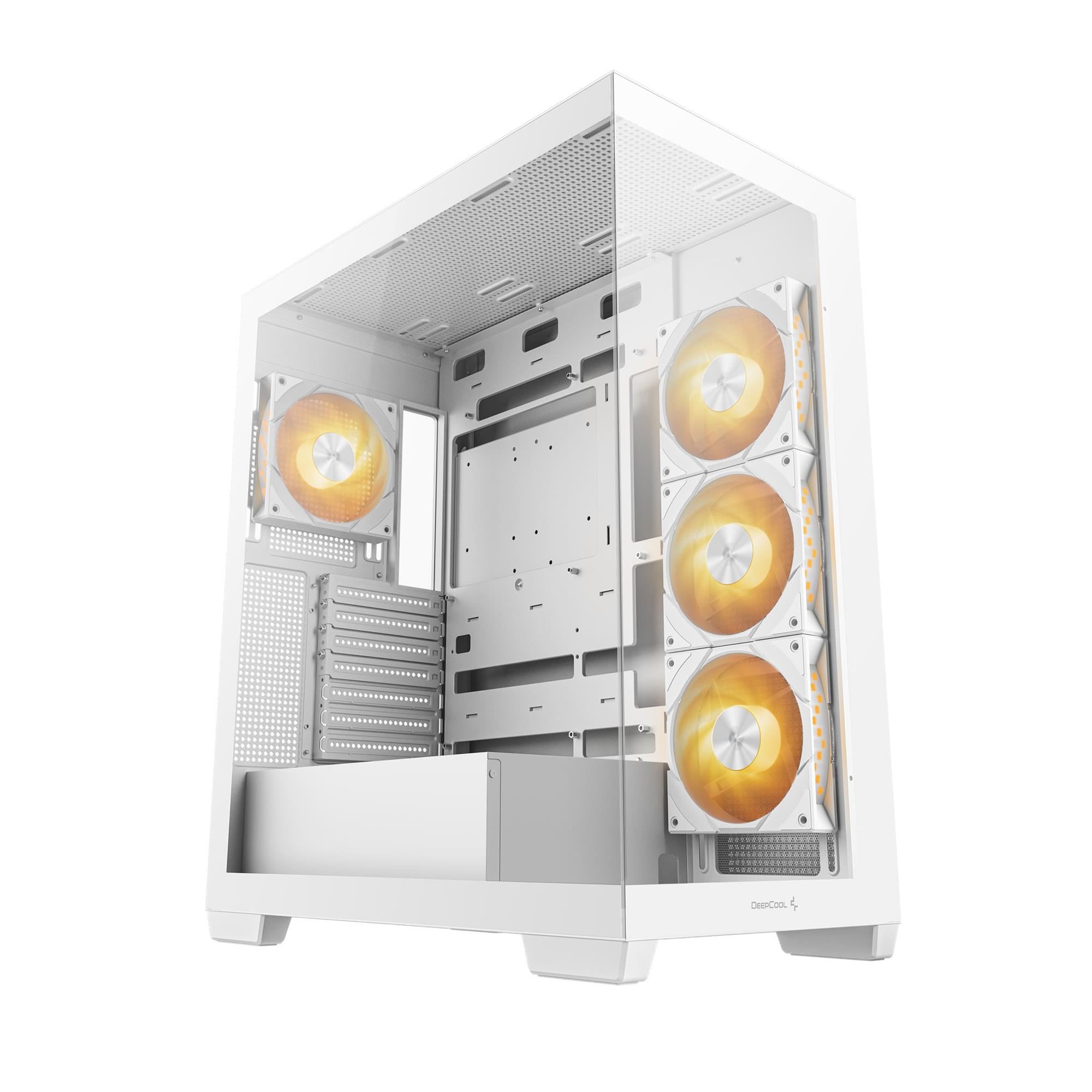 Корпус DeepCool CG580 4F панорамний огляд Білий