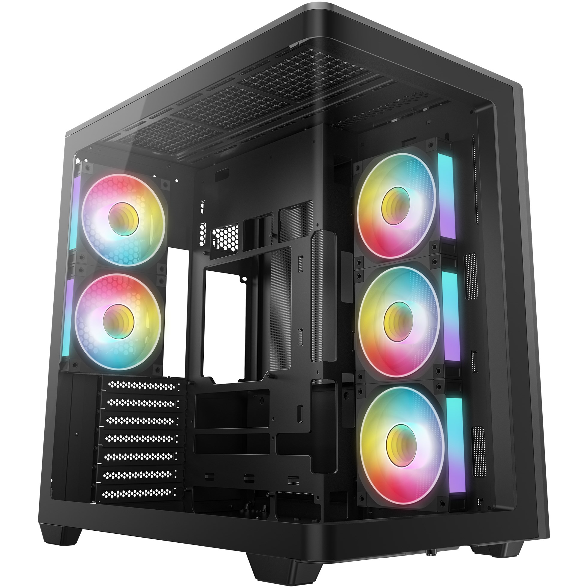 Комп'ютерний корпус DeepCool CG590U 5F Панорамний Чорний