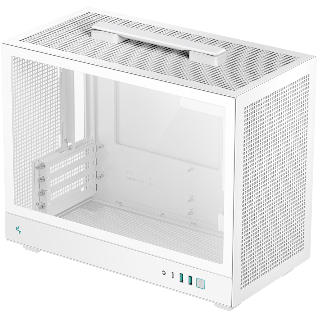 Корпус DeepCool CH160 Plus MicroATX з підтримкою СВО White