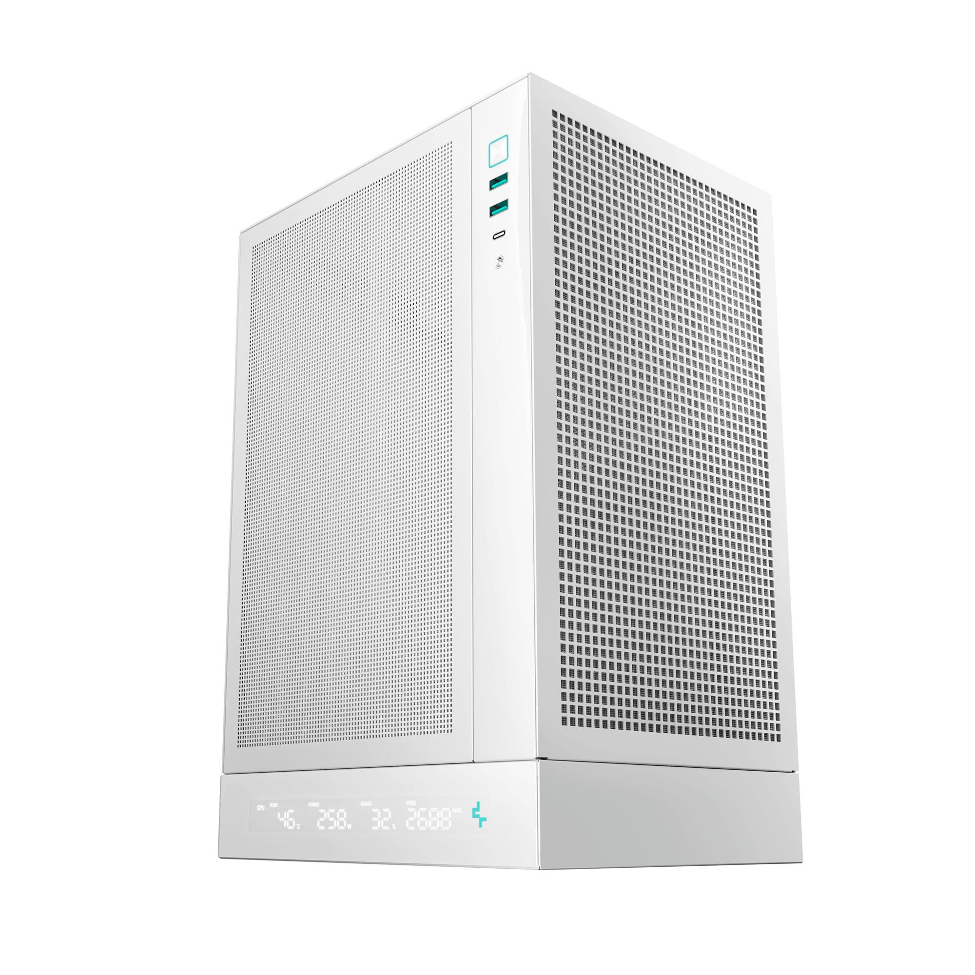 Корпус DeepCool CH170 Digital вертикальний Mini-Tower White