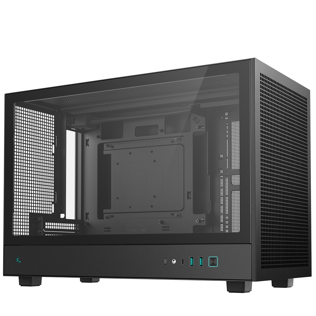 Корпус DeepCool CH260 з боковим склом та перфорацією Чорний