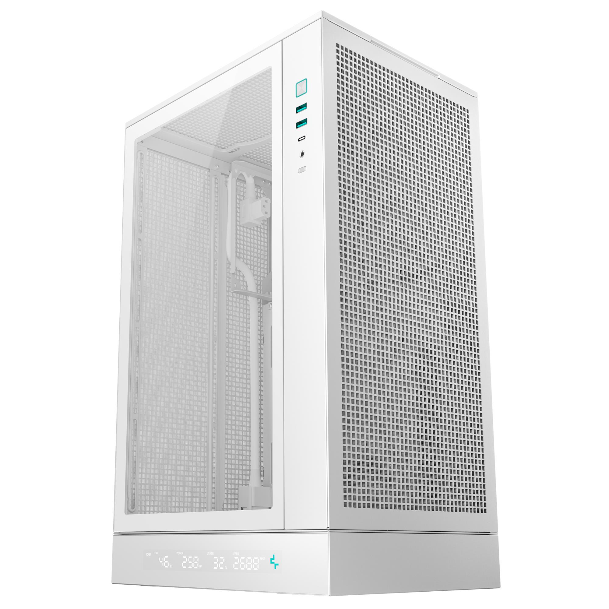Корпус DeepCool CH270 Digital з дисплеєм White