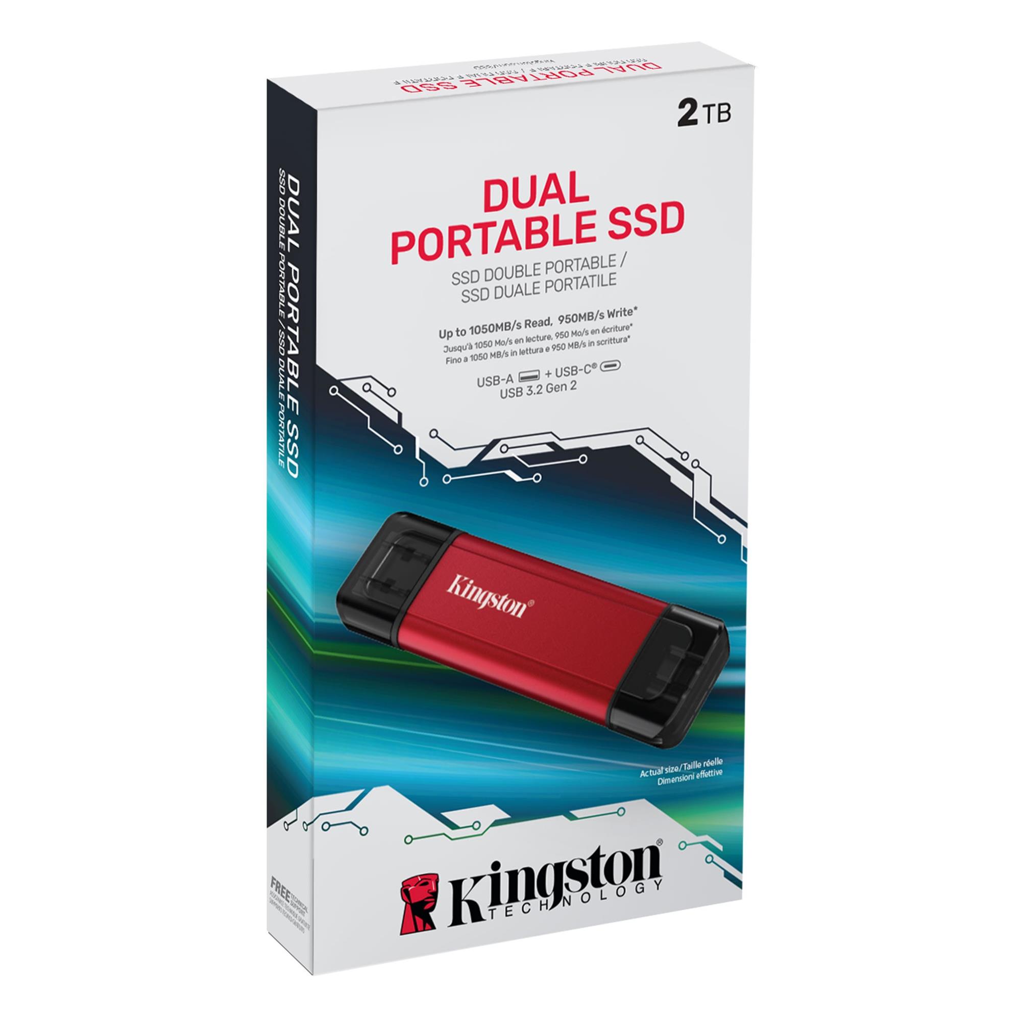 фото SSD накопичувач Kingston Dual Portable 2 TB (SPSD/2TB)