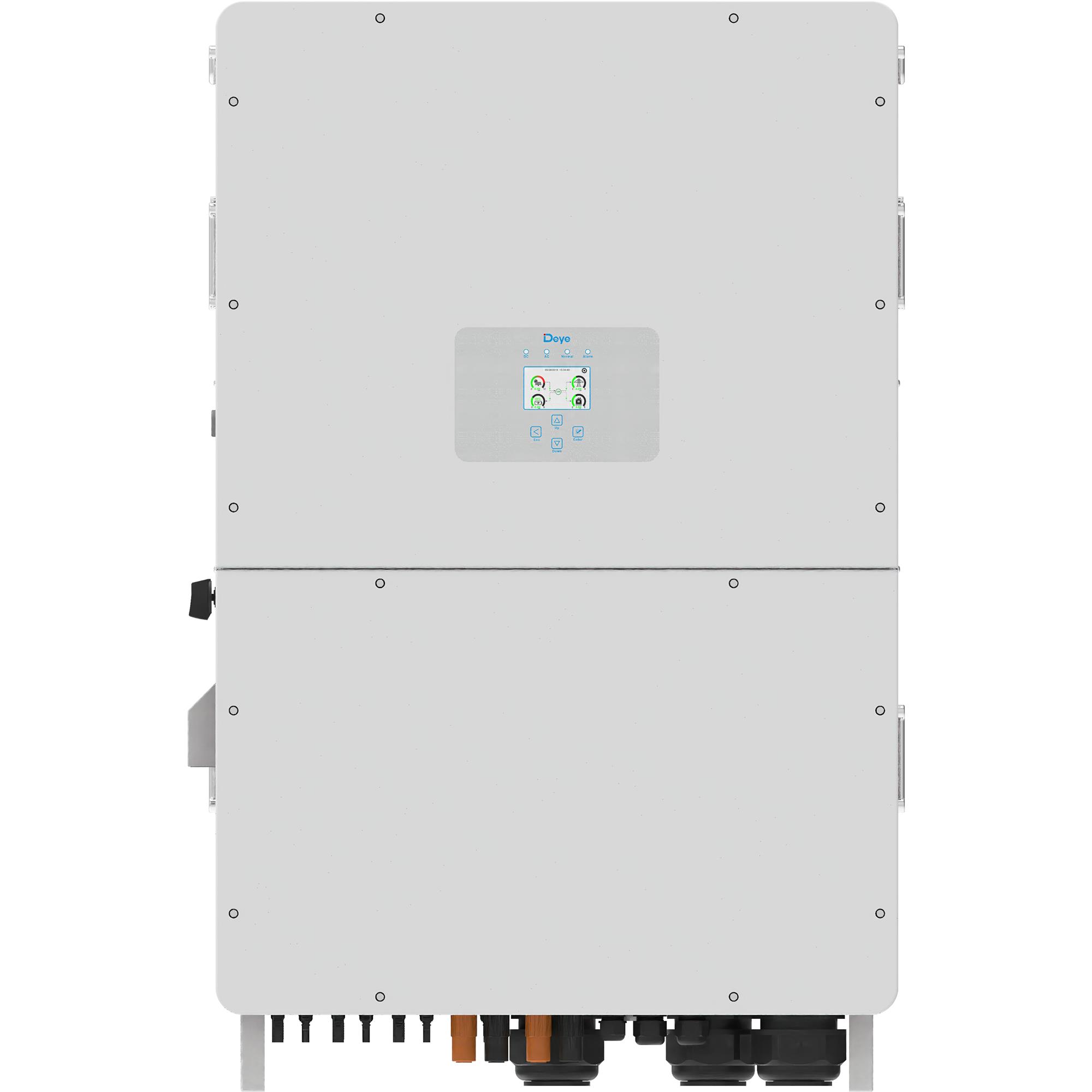 Інвертор гібридний 125kW Deye SUN-125K-SG02HP3-EU-GM10, трифазний