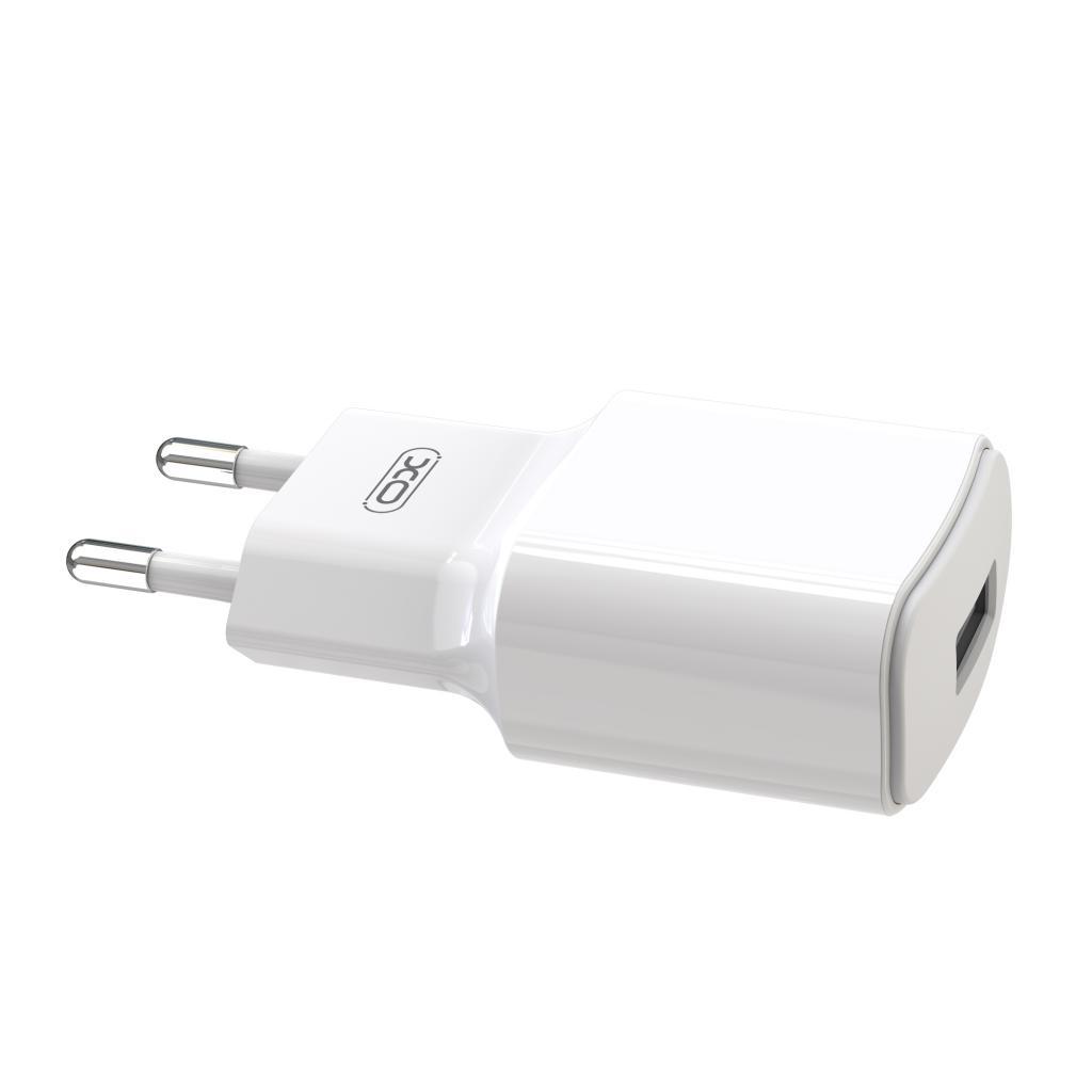 Мережевий зарядний пристрій XO L73 (1USBх2.4A) White (L73-TC-WH) + кабель USB Type-C