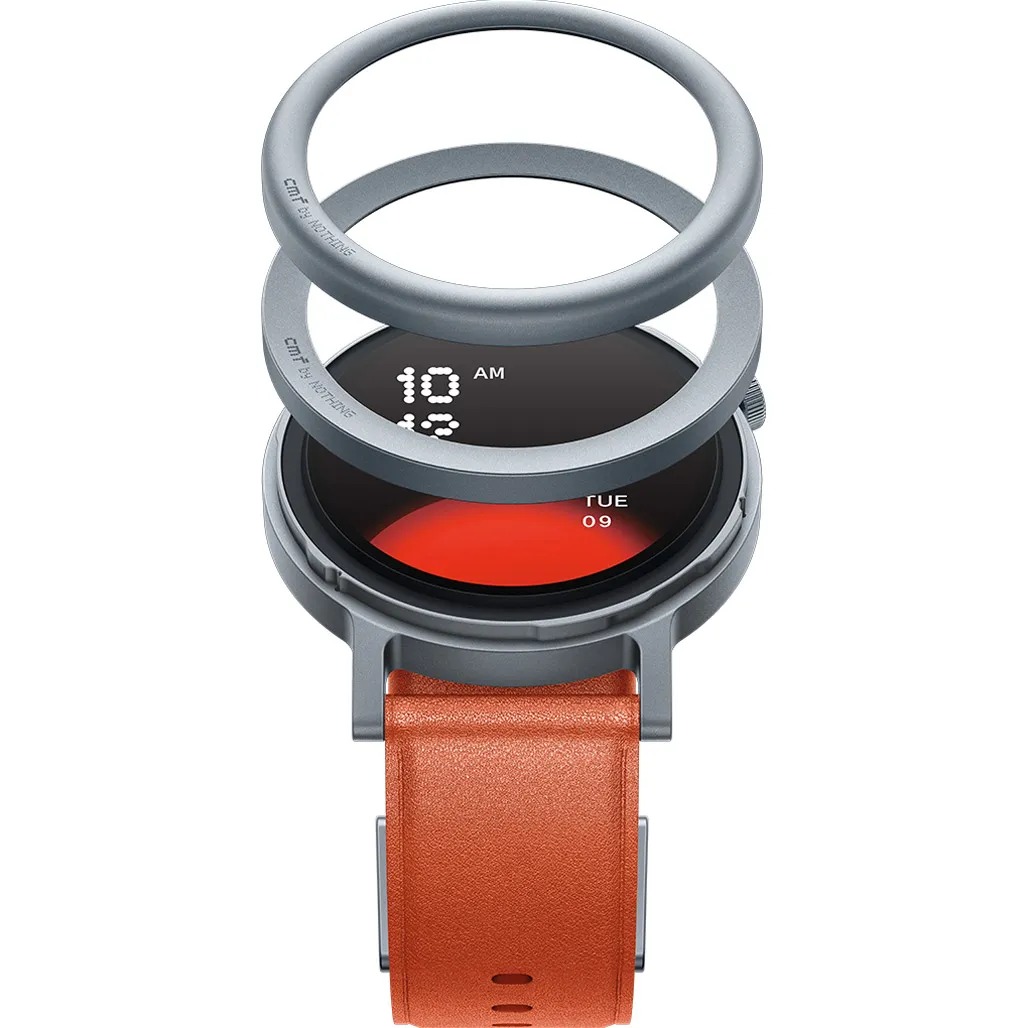 Смарт-годинник CMF by Nothing Watch Pro 2 Metal with Leather Strap D398 Orange (A10700014)_EU