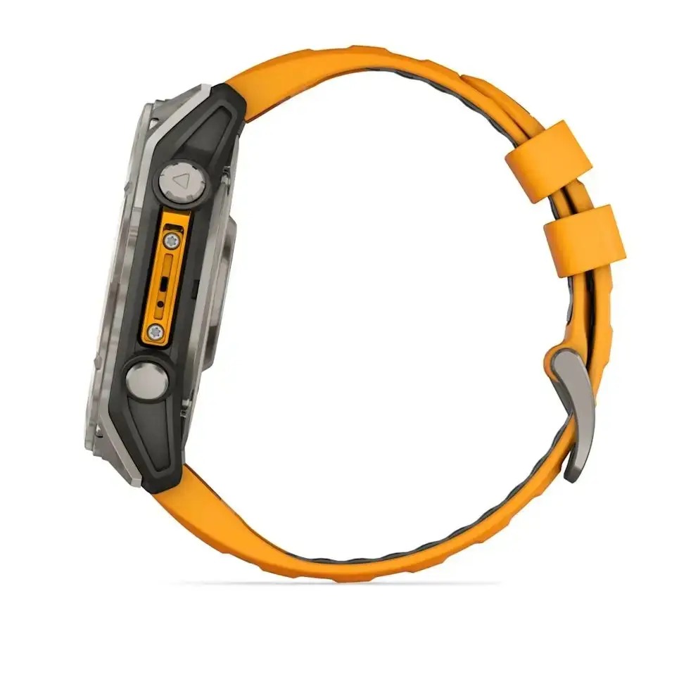 Смарт-годинник Garmin Fenix 8 47mm AMOLED Sapphire Graphite DLC Titanium with Spark Orange Silicone (010-02904-19)