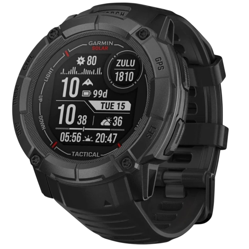 Смарт-годинник Garmin Instinct 2X Solar Tactical Black (010-02805-74)