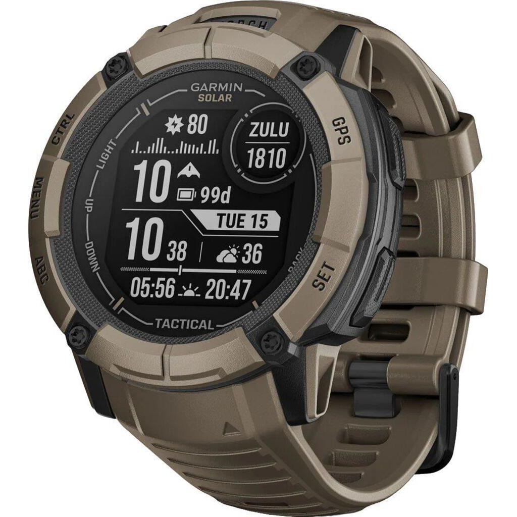 Смарт-годинник Garmin Instinct 2X Solar Tactical Coyote Tan (010-02805-64)