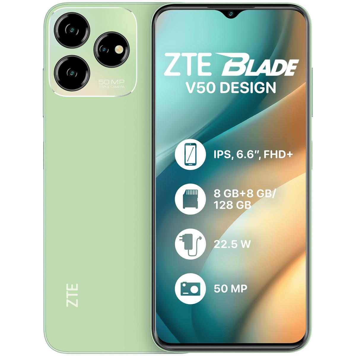 Смартфон ZTE Blade V50 Design 8/128GB Dual Sim Green