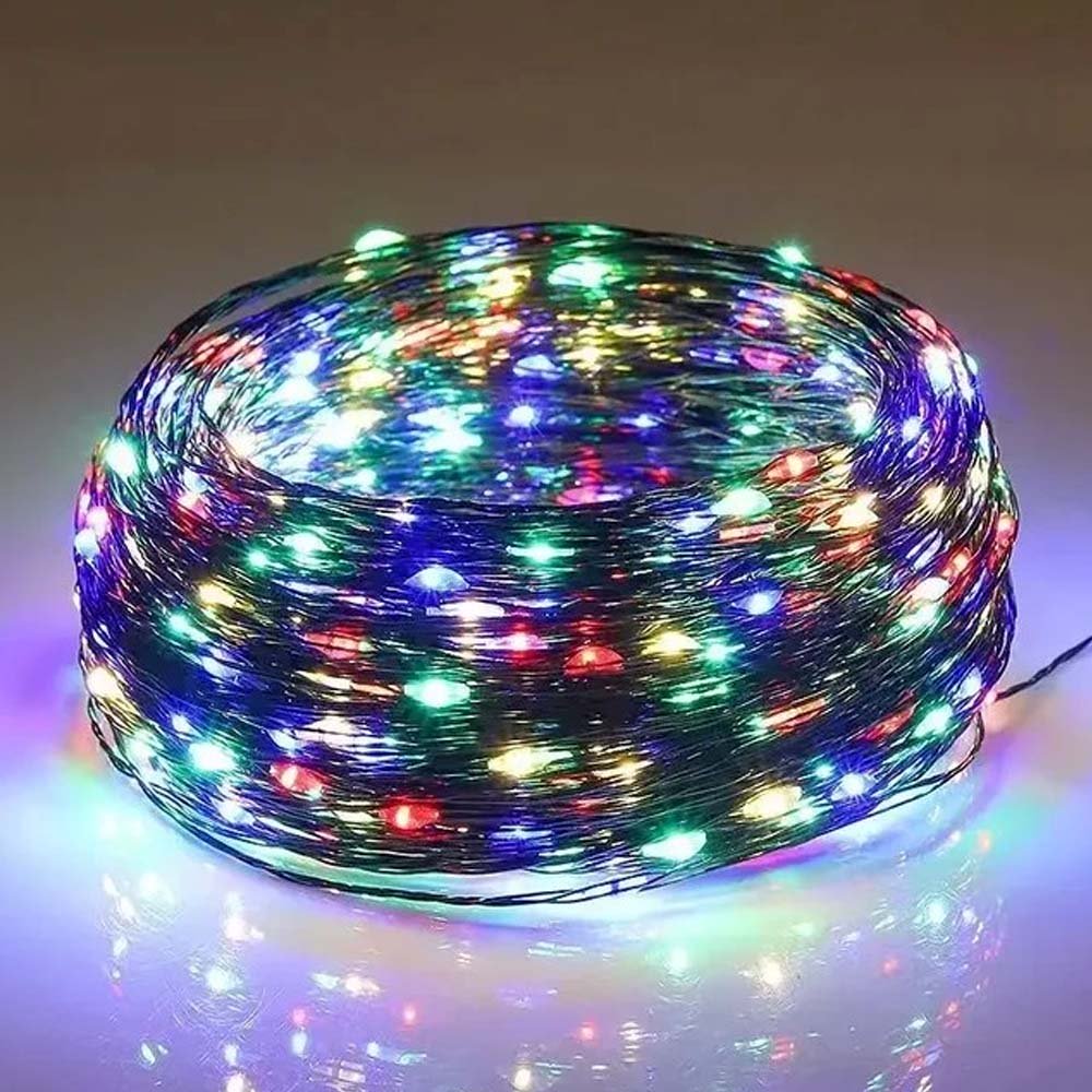 Світлодіодна гірлянда ColorWay (CW-G-100L10NUMC) 100LED, 10м, 8 функцій, різнокольорова USB