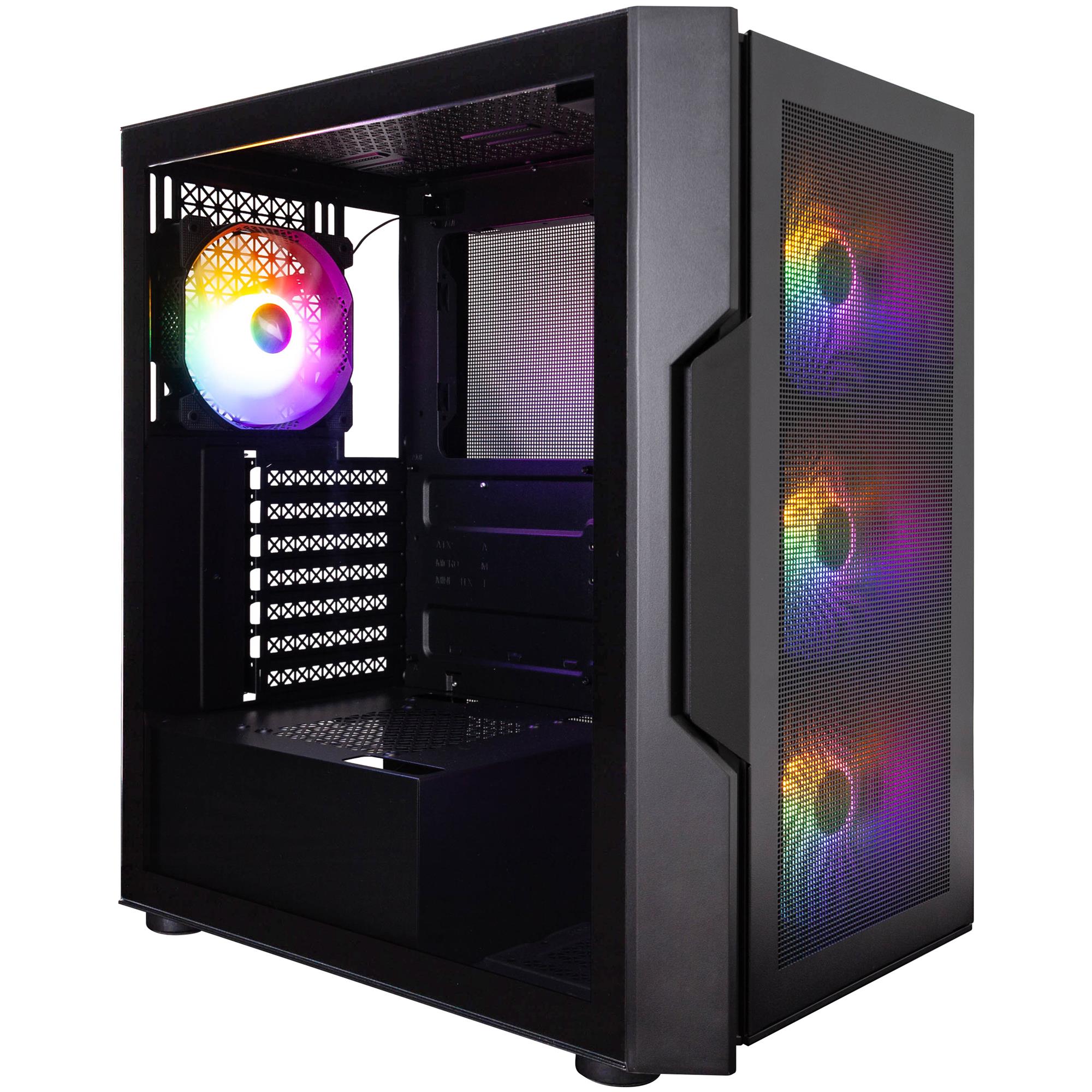 Корпус 1stPlayer T7-P-BK-4F1 Black 750W (T7-P-BK-4F1-PS-750FK-EU)