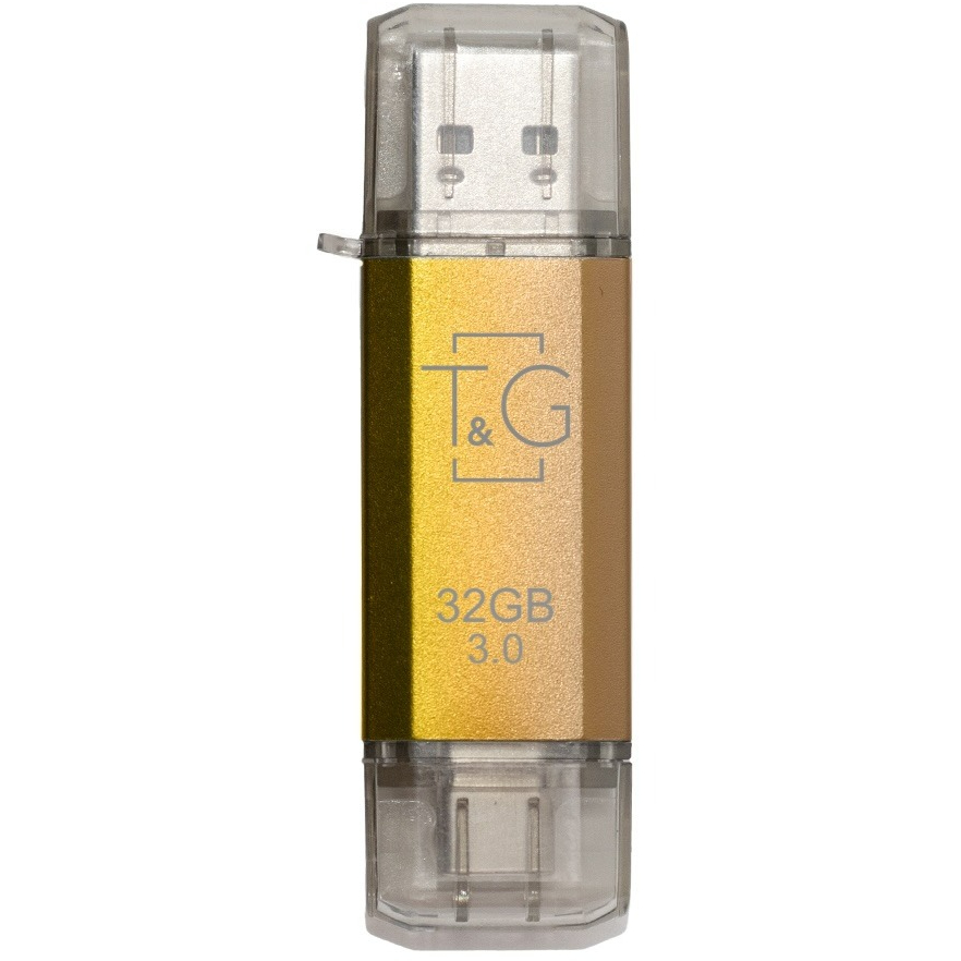 Флеш-накопитель T&G 009 Star Series 16GB Type-C та USB-A Золотистий