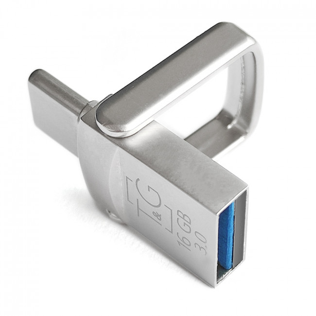 Флеш-накопитель USB 2.0 16GB Type-C T&G 104 Metal Series Silver (TG104TC-16G) Флеш-накопитель USB 2.0 16GB Type-C T&G 104 Metal Series Silver (TG104TC-16G)