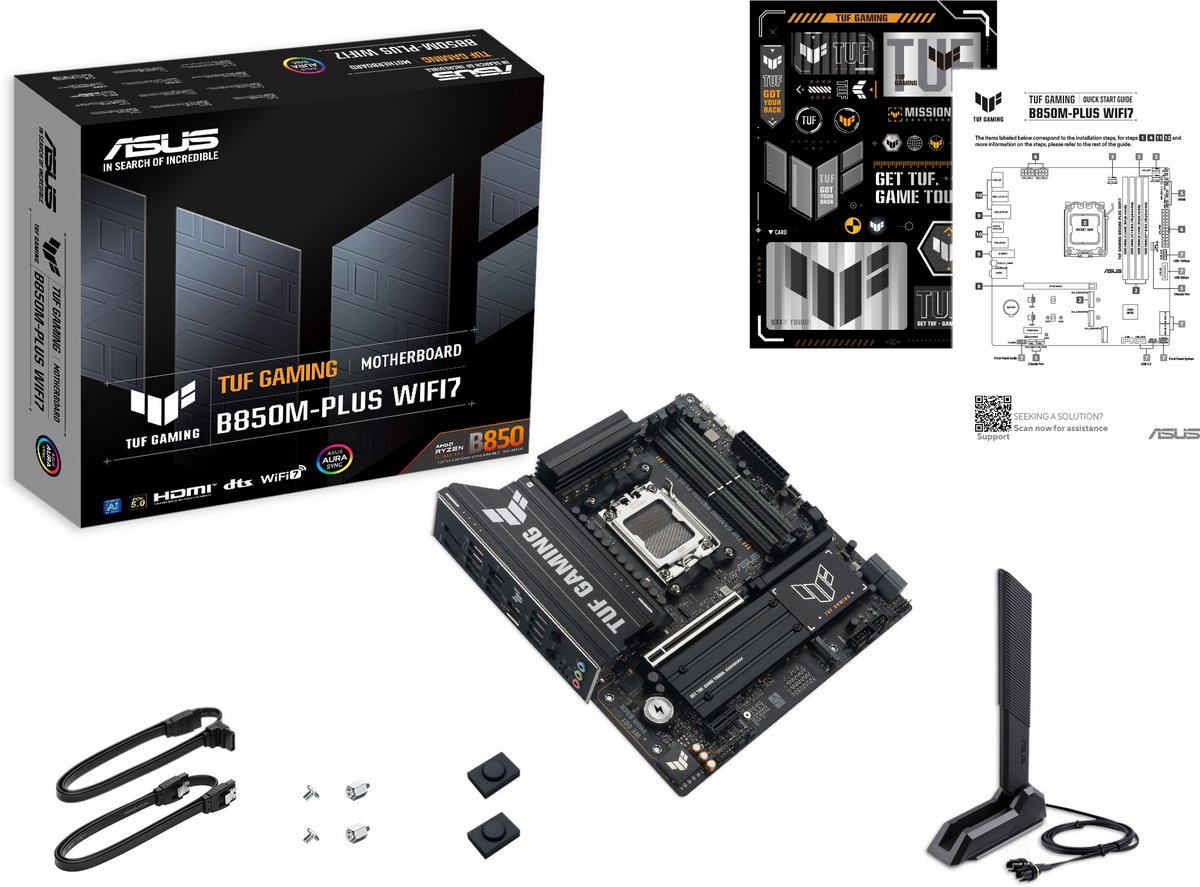 Материнська плата Asus TUF Gaming B850M-Plus WiFi7 Socket AM5 Материнська плата Asus TUF Gaming B850M-Plus WiFi7 Socket AM5
