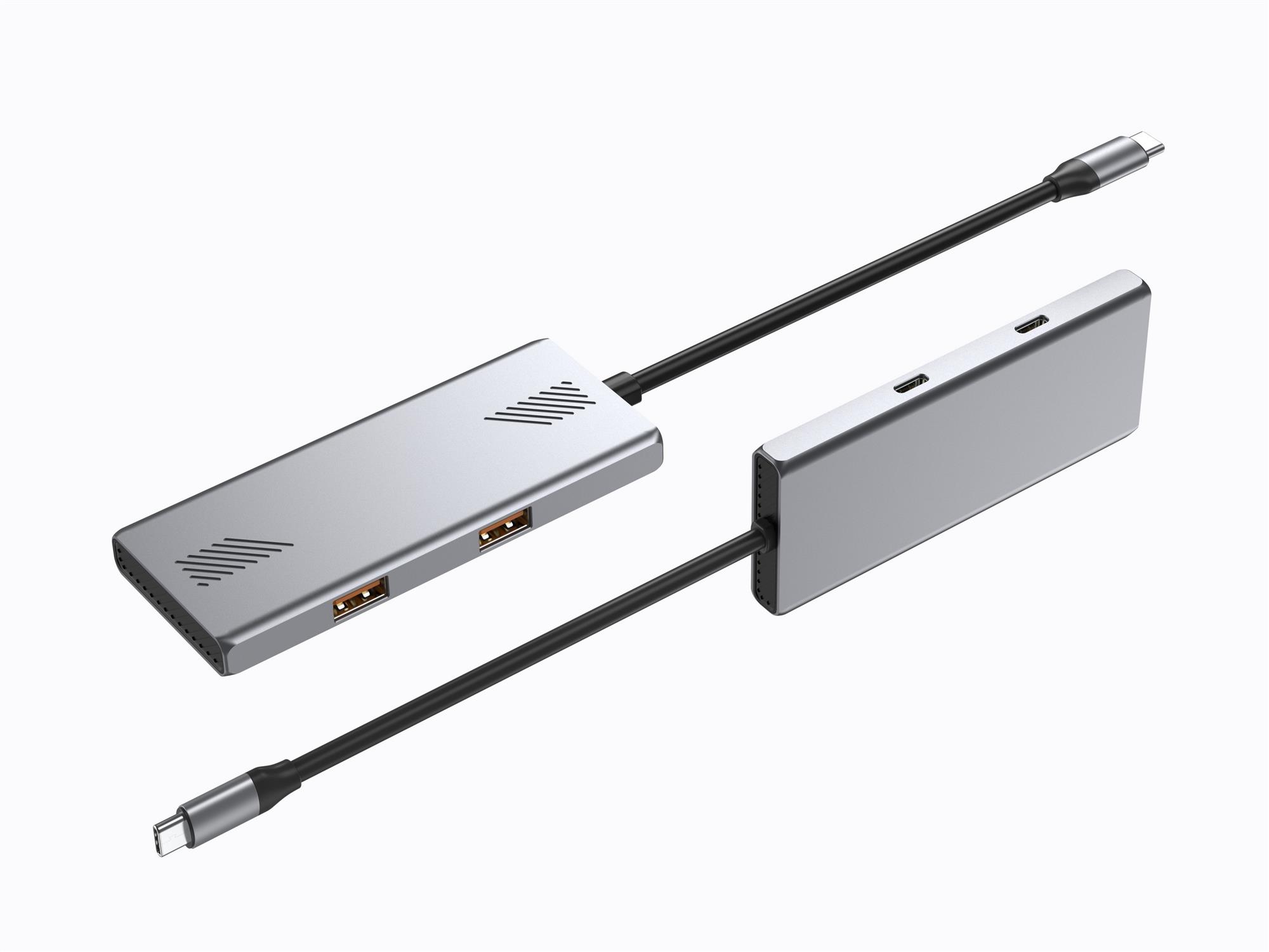 USB-хаб Gembird USB Type-C 4-в-1 (UHB-CM-U310-A2C2-01)