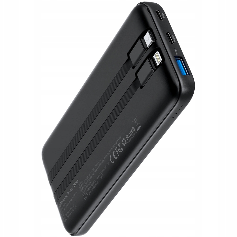 Универсальная мобильная батарея Choetech 10000mAh 22.5W Black (B654-BK) Универсальная мобильная батарея Choetech 10000mAh 22.5W Black (B654-BK)