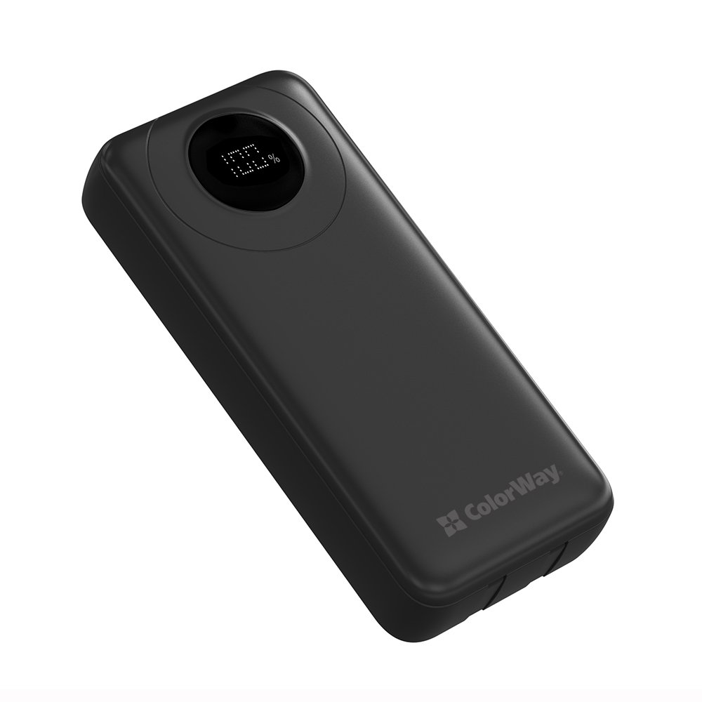 Універсальна мобільна батарея ColorWay EnergyPlus 20000mAh Black (CW-PB200LPB4BK-PDD)