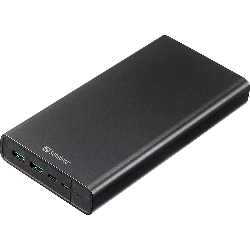 Универсальная мобильная батарея Sandberg Powerbank 38400mAh USB-C PD 100W Black (420-63) Универсальная мобильная батарея Sandberg Powerbank 38400mAh USB-C PD 100W Black (420-63)