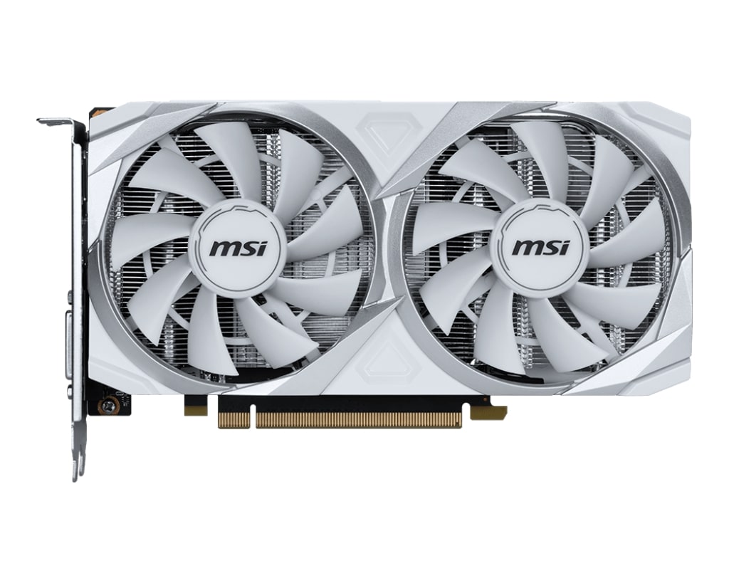 Відеокарта GF RTX 3050 8GB GDDR6 Ventus 2X XS White OC MSI (GeForce RTX 3050 VENTUS 2X XS WHITE 8G OC)