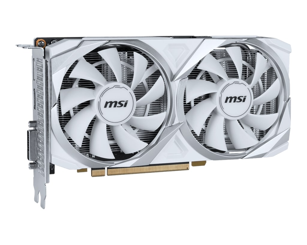 Відеокарта GF RTX 3050 8GB GDDR6 Ventus 2X XS White OC MSI (GeForce RTX 3050 VENTUS 2X XS WHITE 8G OC)