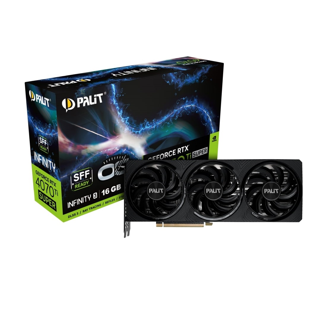 Відеокарта GF RTX 4070 Ti Super 16GB GDDR6X Infinity 3 OC Palit (NED47TSS19T2-1043S)