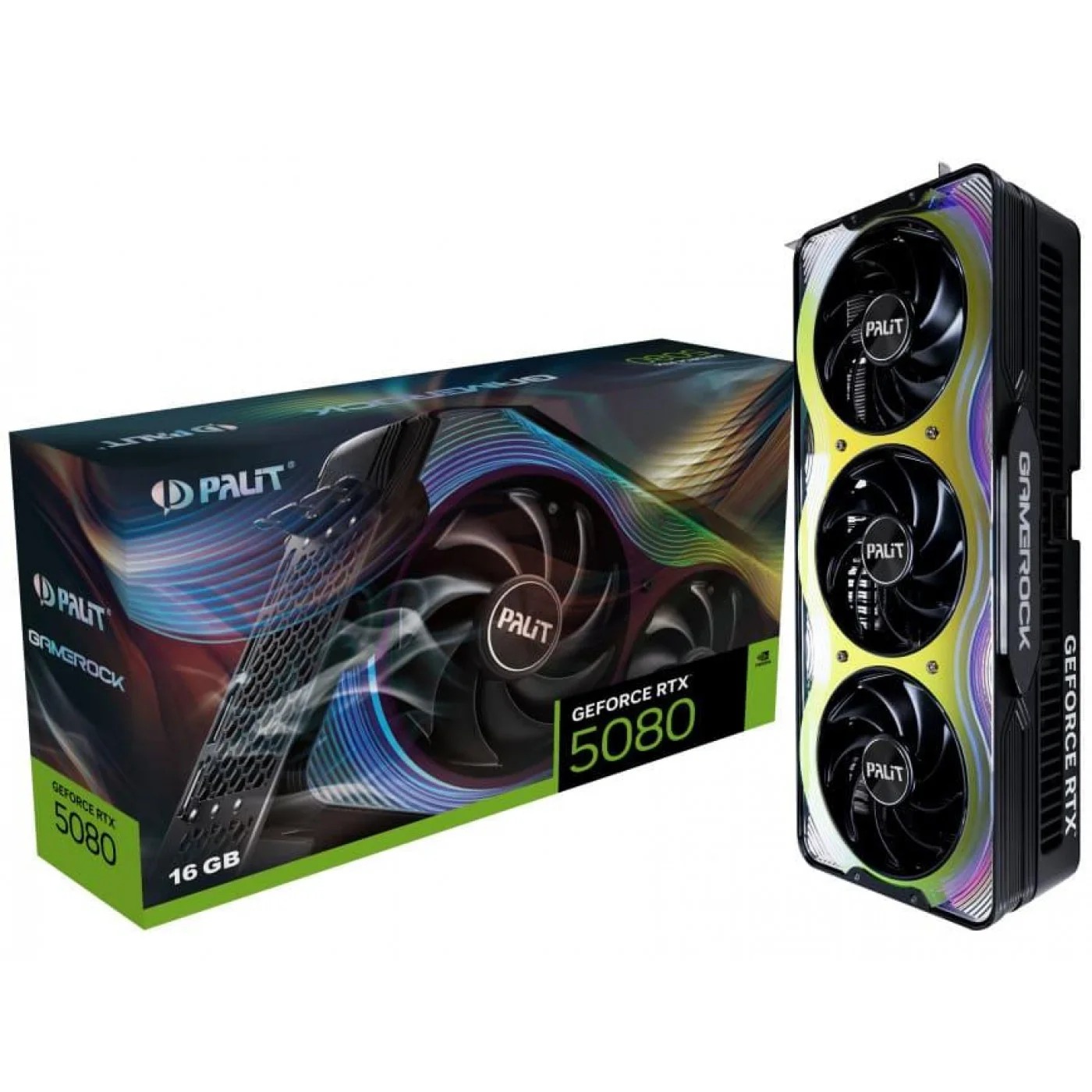 Відеокарта GF RTX 5080 16GB GDDR7 GameRock Palit (NE75080019T2-GB2030G)