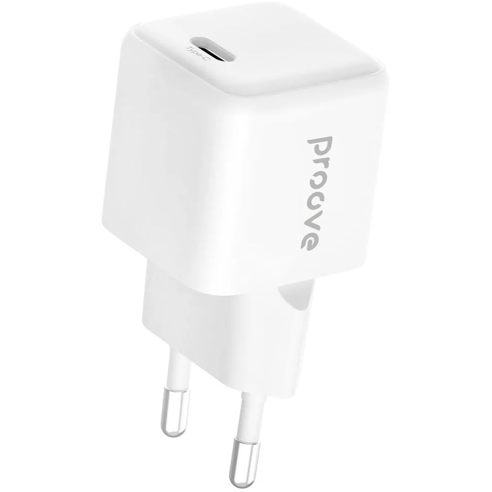 Мережевий зарядний пристрій Proove Pocket GaN 25W технологія GaN Білий