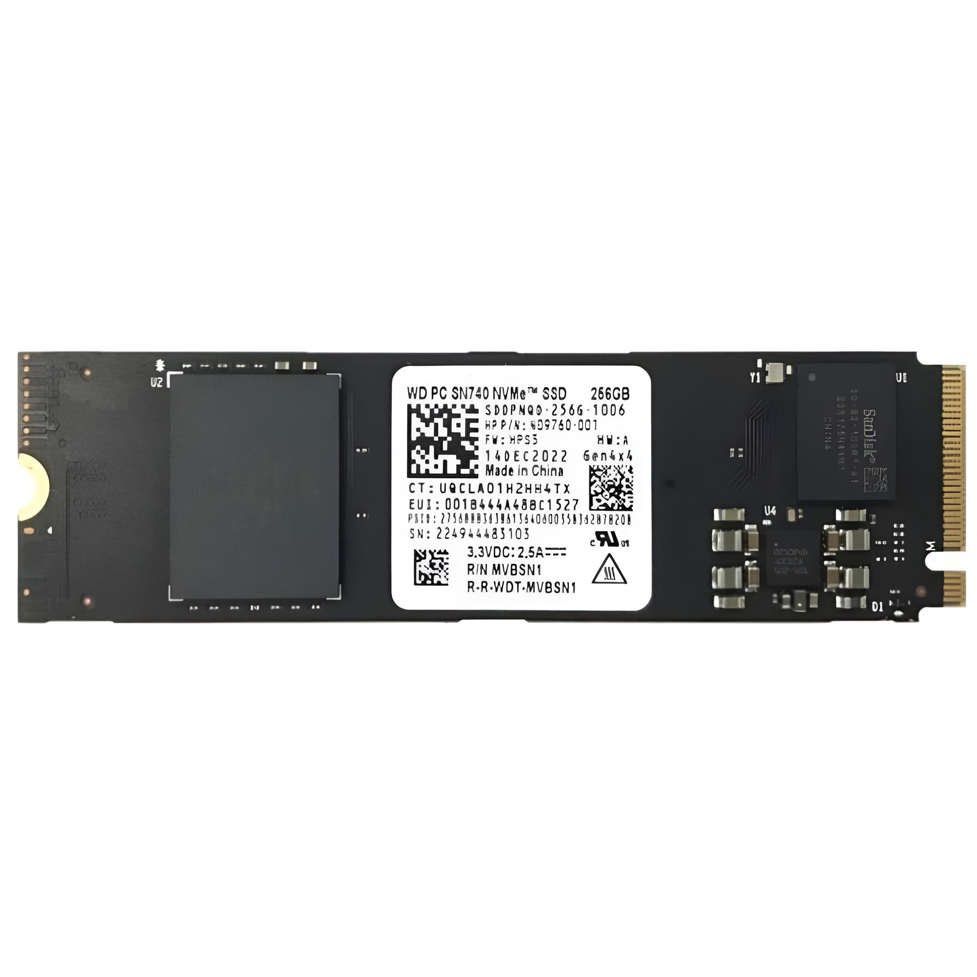 фото SSD накопичувач WD SN740 256 GB (SDDPNQD-256G)
