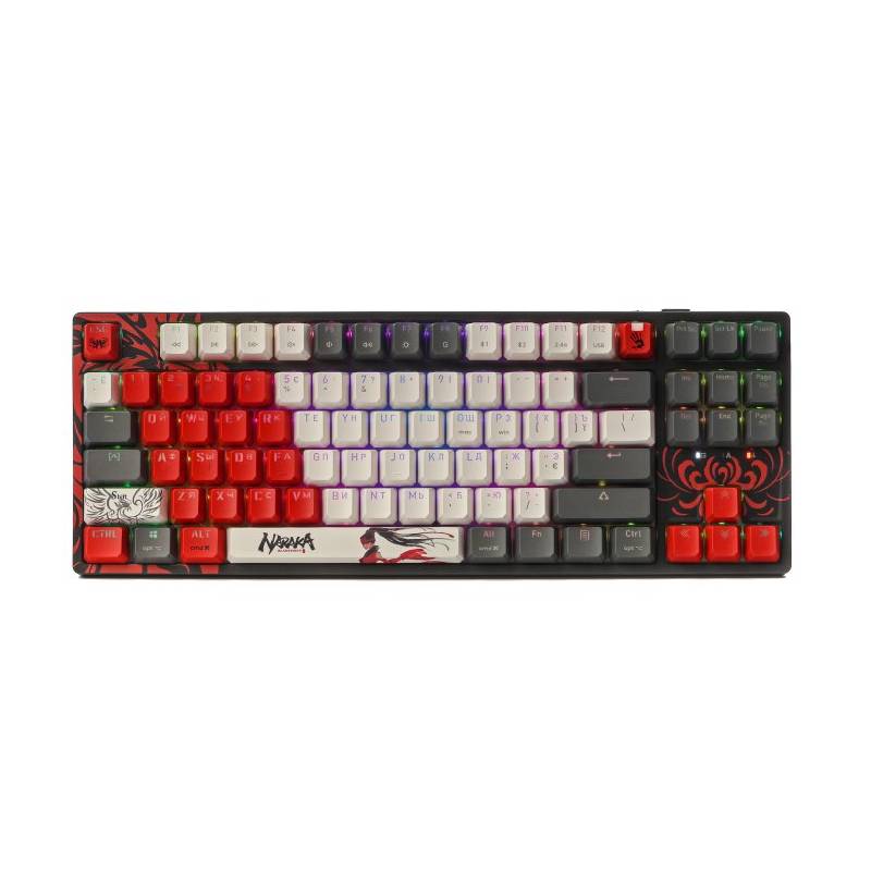 Клавіатура Bloody WS87 бездротова RGB чорна