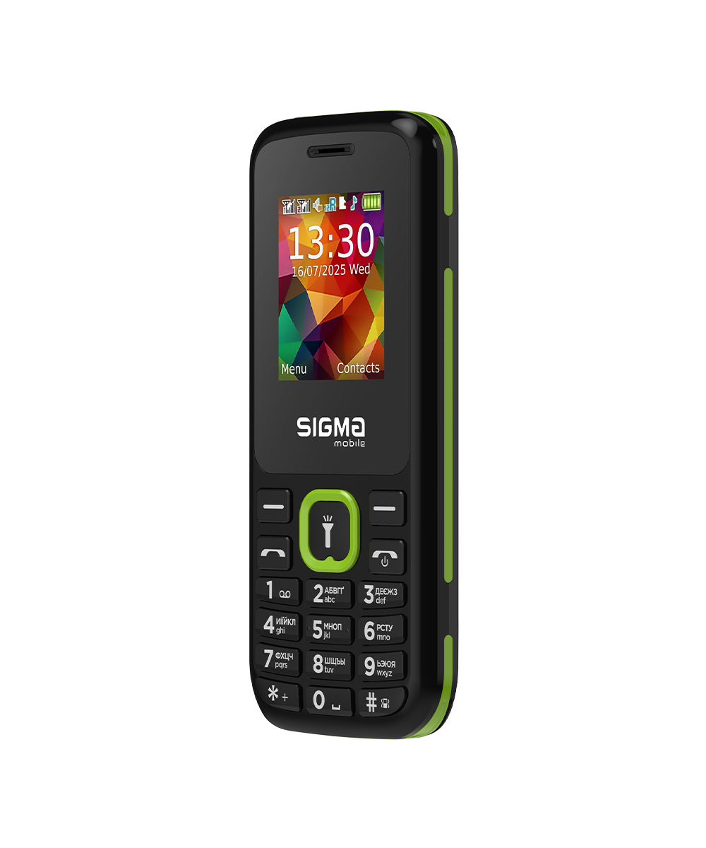 Мобильный телефон Sigma mobile X-style 171 Mini Dual Sim Black/Green Мобильный телефон Sigma mobile X-style 171 Mini Dual Sim Black/Green
