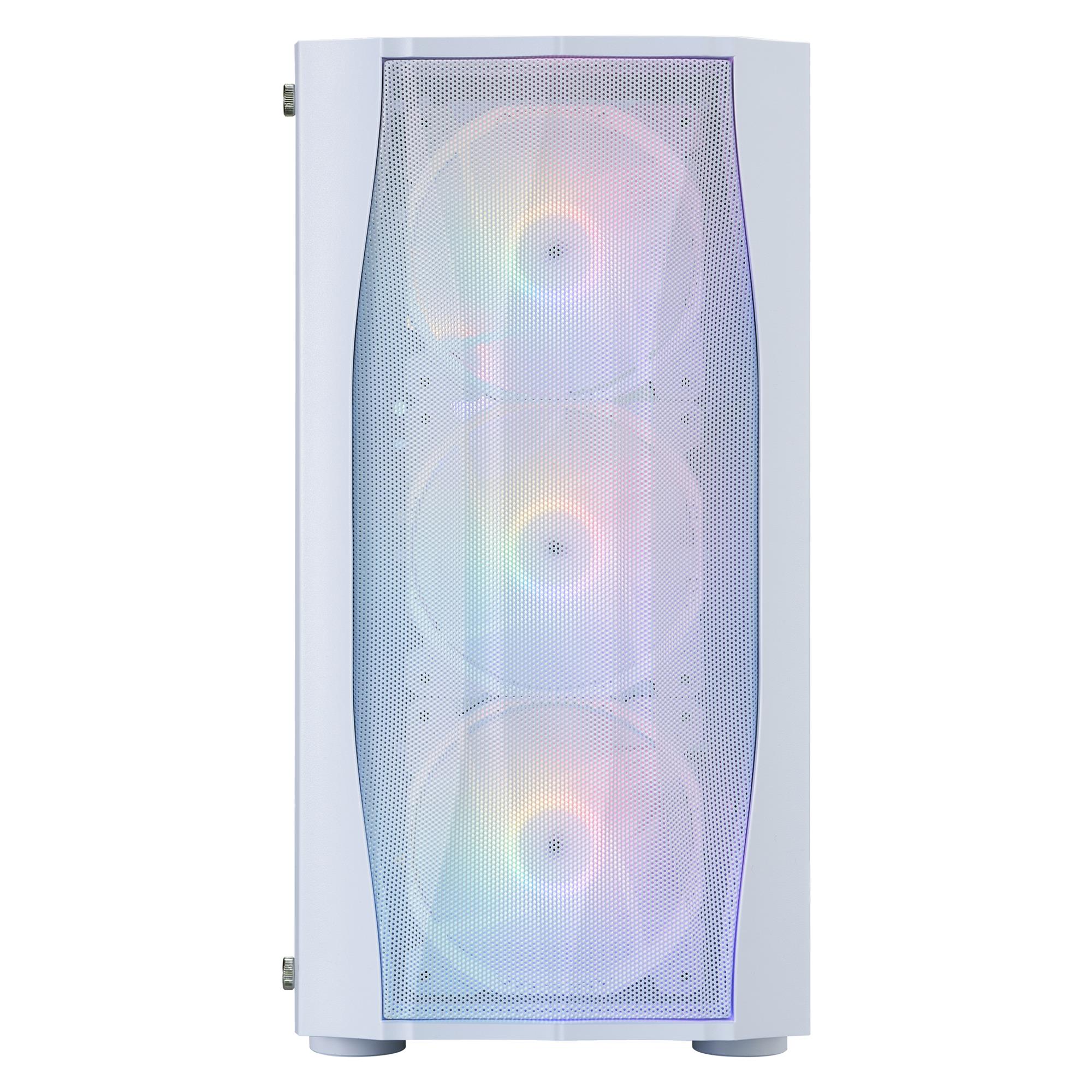 Корпус 1stPlayer X3-M-WH-4F1-W White без БП Корпус 1stPlayer X3-M-WH-4F1-W White без БП