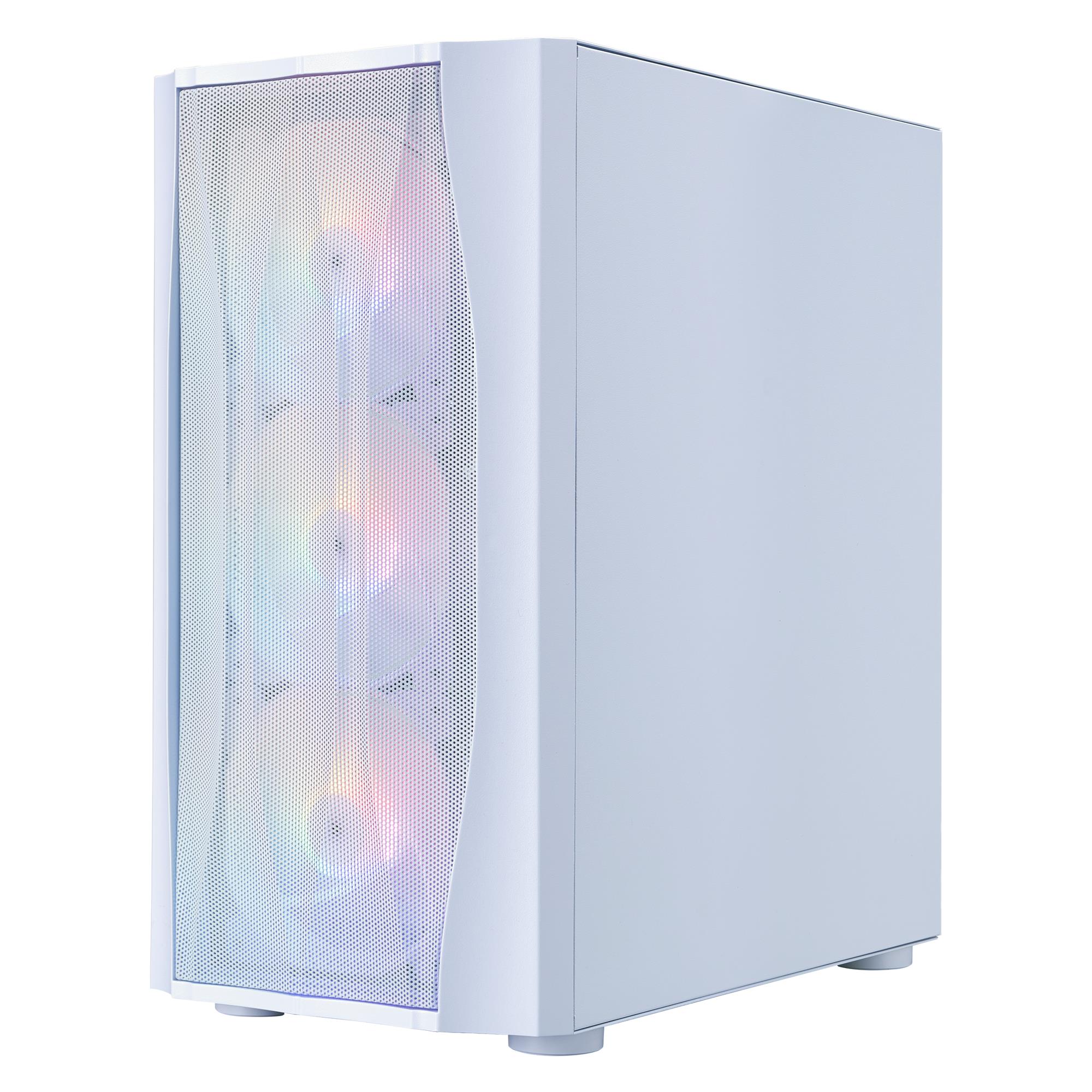 Корпус 1stPlayer X3-M-WH-4F1-W White без БП Корпус 1stPlayer X3-M-WH-4F1-W White без БП