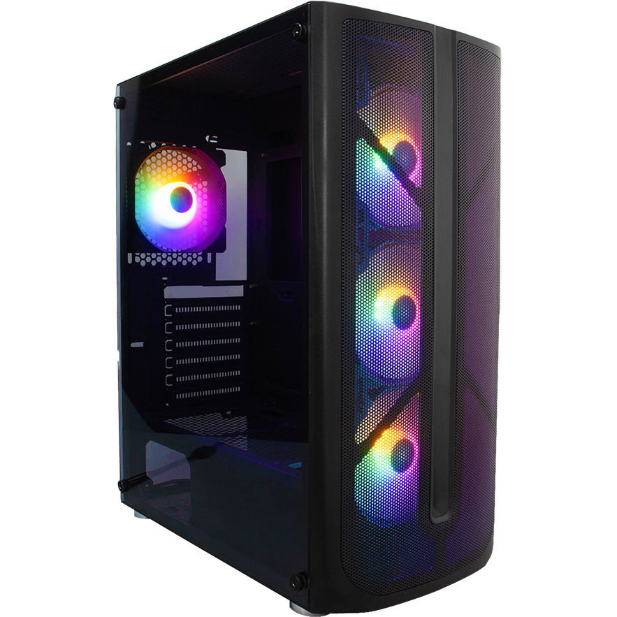 Корпус 1stPlayer X4-BK-4F1-PS-750FK-EU Black 750W