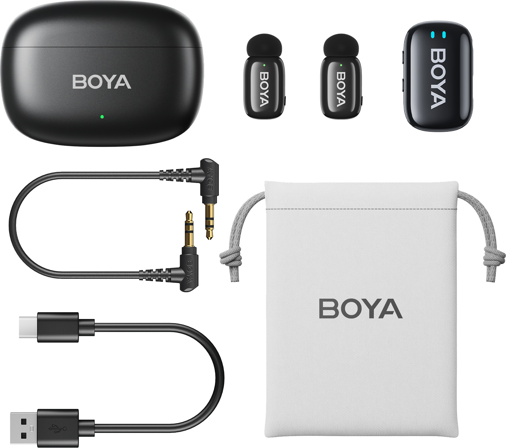 фото Мікрофонна радіосистема для фотокамери, для смартфона Boya mini-18 TRS