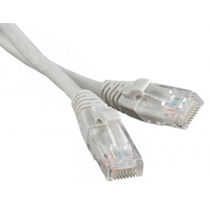 Патч-корд литий, UTP, RJ45, Cat.5e, 5m, сірий